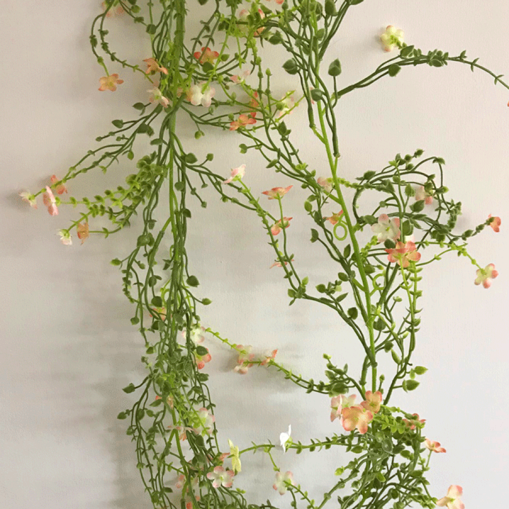 Artificial Wild Flowers Garland Peach Artificial Flowers